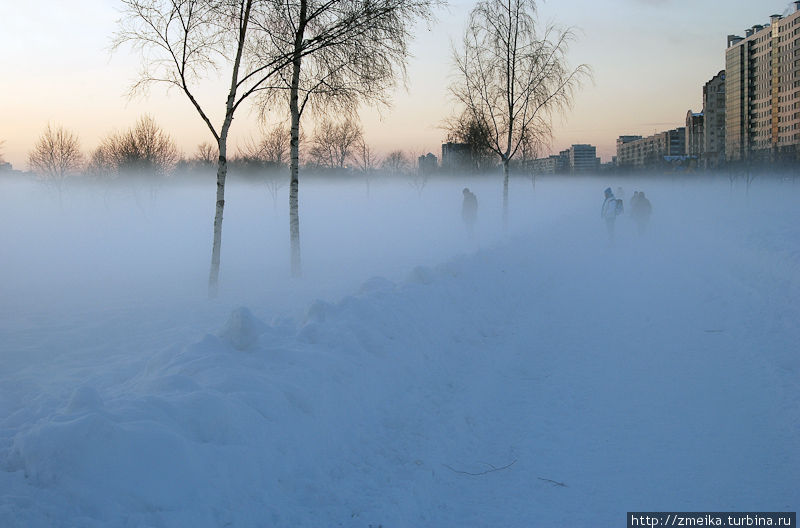 Туман от ручья, почти как сюжет из фильма :) Санкт-Петербург, Россия