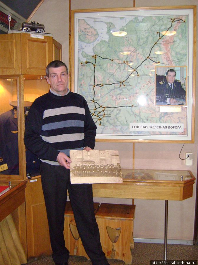 Начальник вагона-музея Андрей Чесноков Рыбинск, Россия