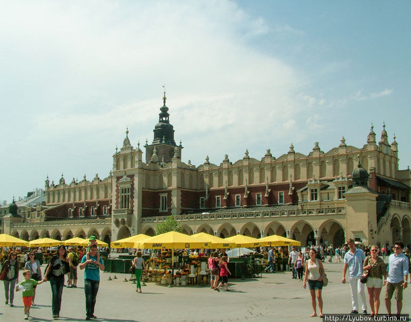 Рыночная площадь. По размеру эта площадь уступает в Европе только площади Сан-Марко  в Венеции Краков, Польша
