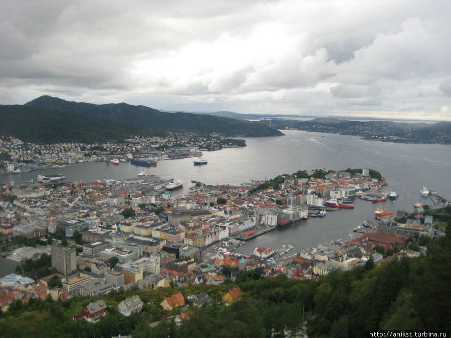 Город вечного дождя Берген, Норвегия
