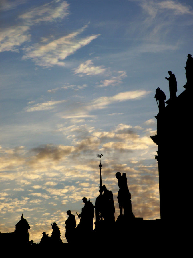 Дрезден на закате Дрезден, Германия