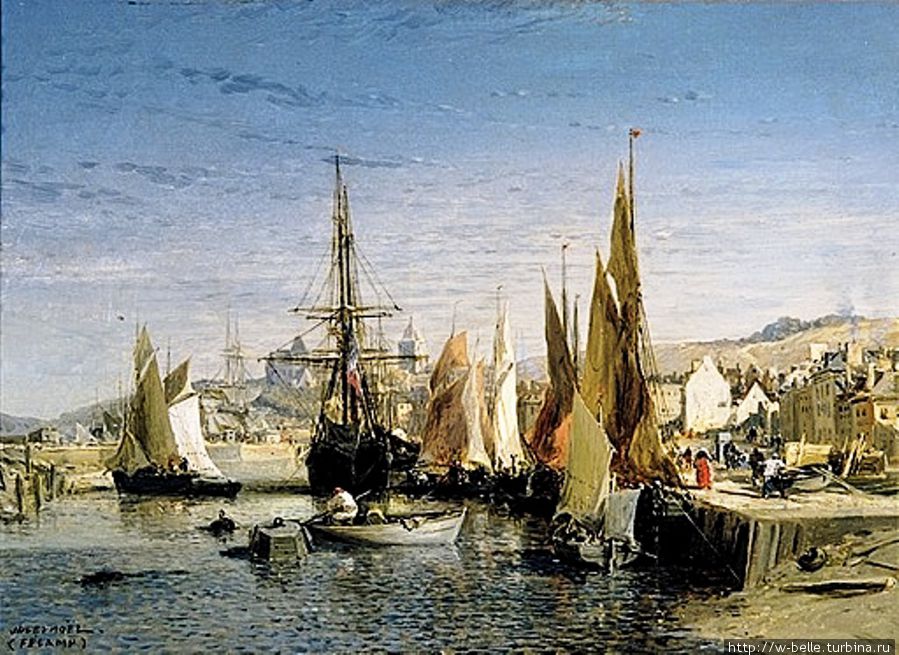 Fécamp, le port (1875), Jules Noël (1810-1881), Musée des Terre-Neuvas.