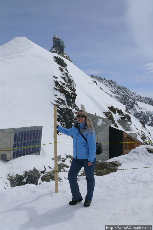 Поездка на Юнгфрау из Интерлакена. Май 2009г. Юнгфрауйох (хребет 3471м), Швейцария