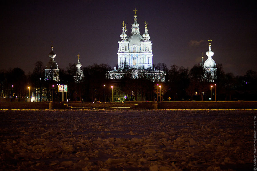 Ночные жемчужины зимнего Петербурга Санкт-Петербург, Россия