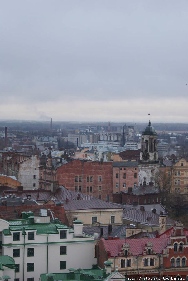 Вид с башни Святого Олафа Выборг, Россия