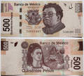 Изображены самые известные мексиканские художники — Диего Ривера и его жена Фрида Кало.