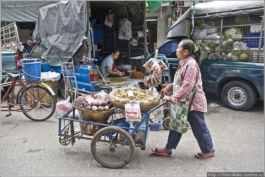 Тайцы очень любят всякого рода тележки и хитрые приспособления, на которых можно готовить пищу и перевозить всякую дребедень, в том числе туристов. 
* Паттайя, Таиланд
