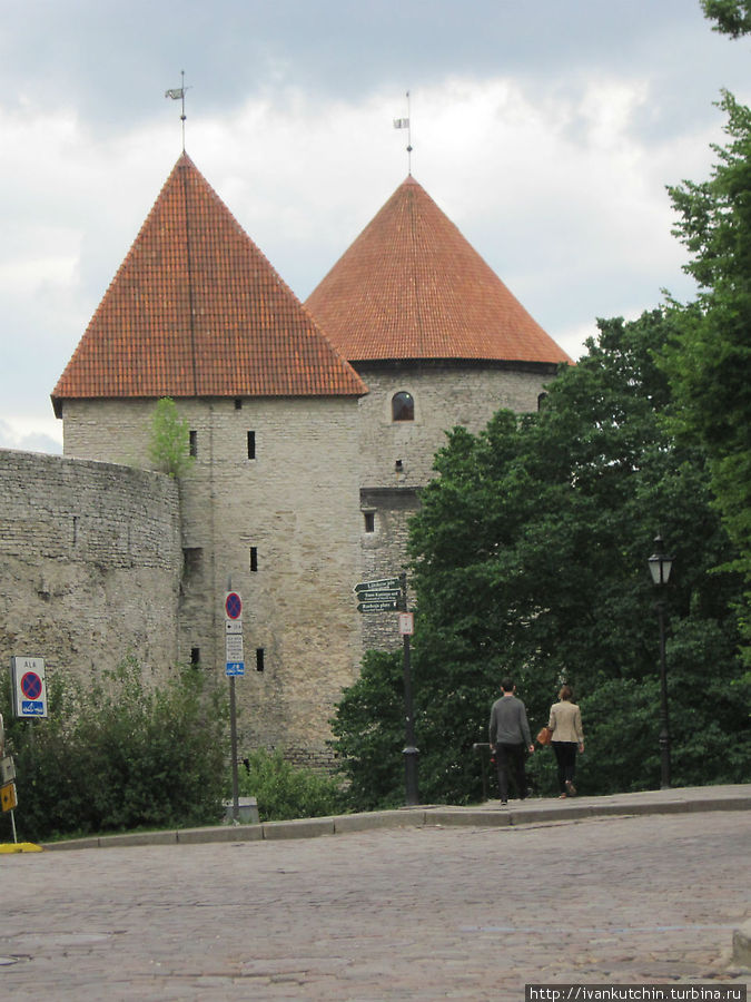 Старый город, летний дождь Таллин, Эстония