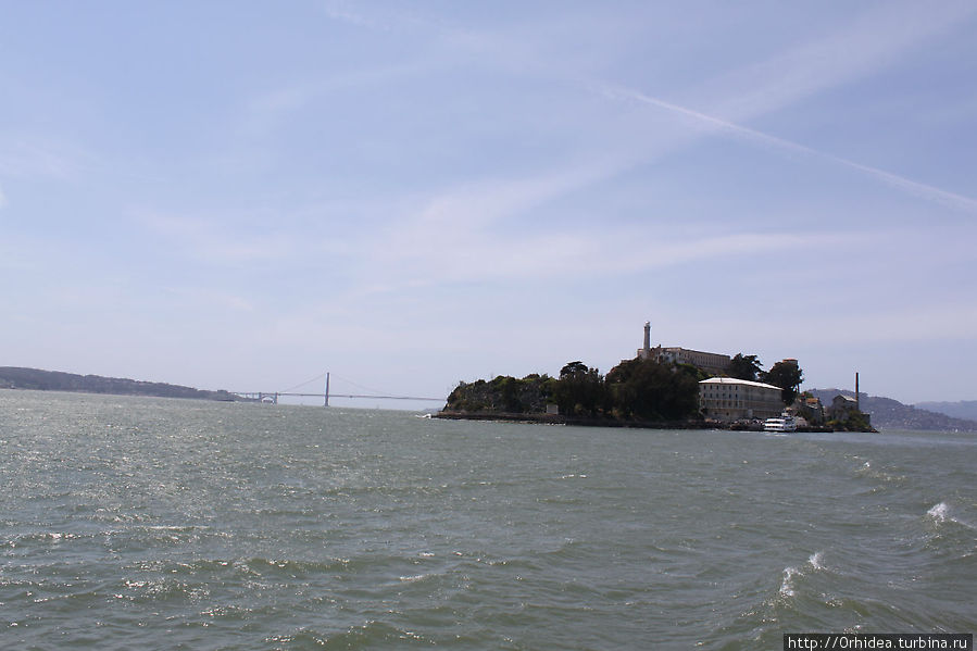 Города США. Сан-Франциско. Золотые ворота и тюрьма Алькатрас Сан-Франциско, CША