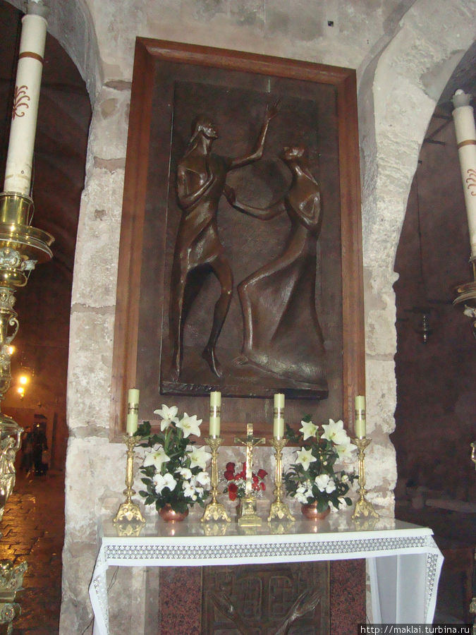 Римско-католический предел.
В этом месте Иисус явился Марии Магдалине после своего воскрешения. Иерусалим, Израиль