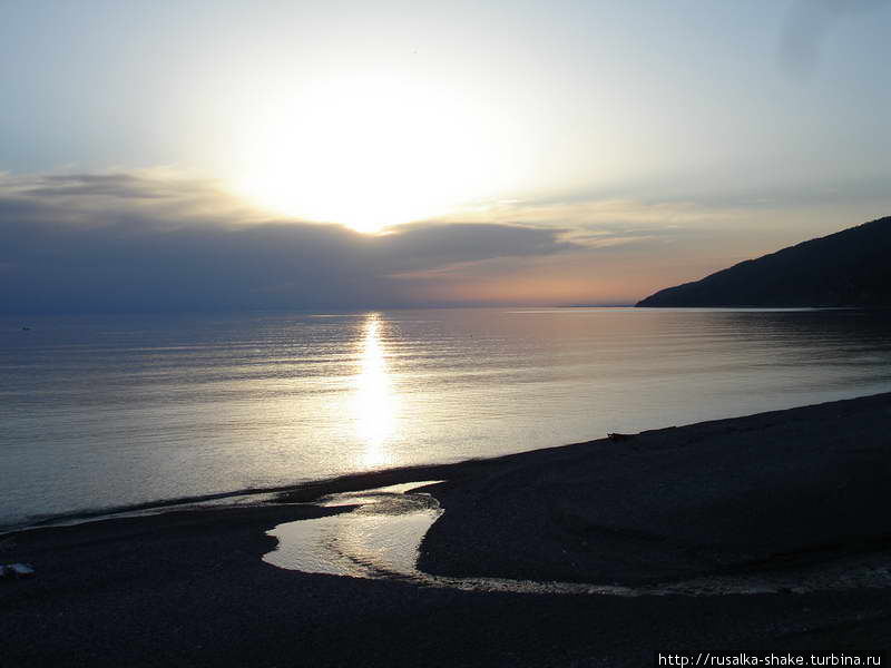 Закаты и  море Гагра, Абхазия