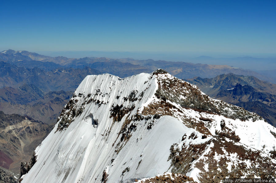 Вид с вершины Провинция Мендоса, Аргентина