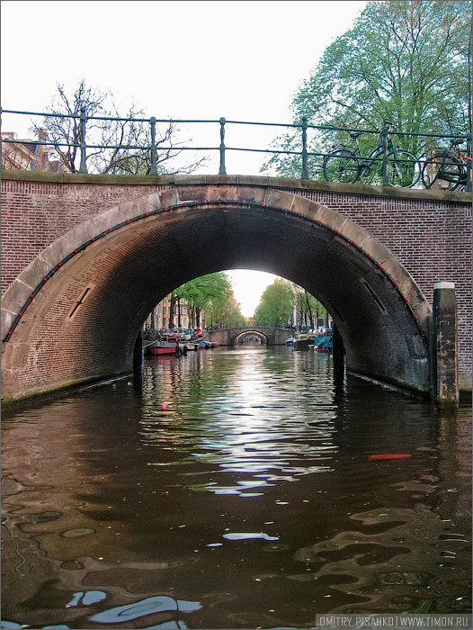 На последок немножко покатались на морском трамвайчике по каналам. Амстердам, Нидерланды