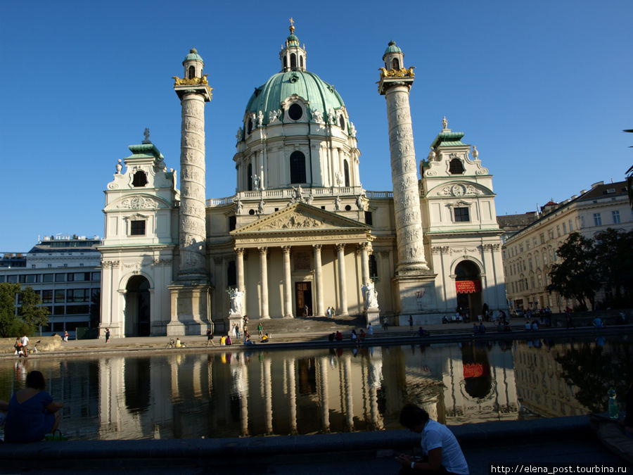Церковь Карлскирхе Вена, Австрия