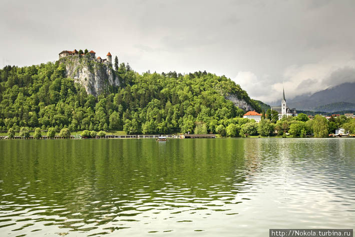 Прогулка по берегу Бледского озера Блед, Словения