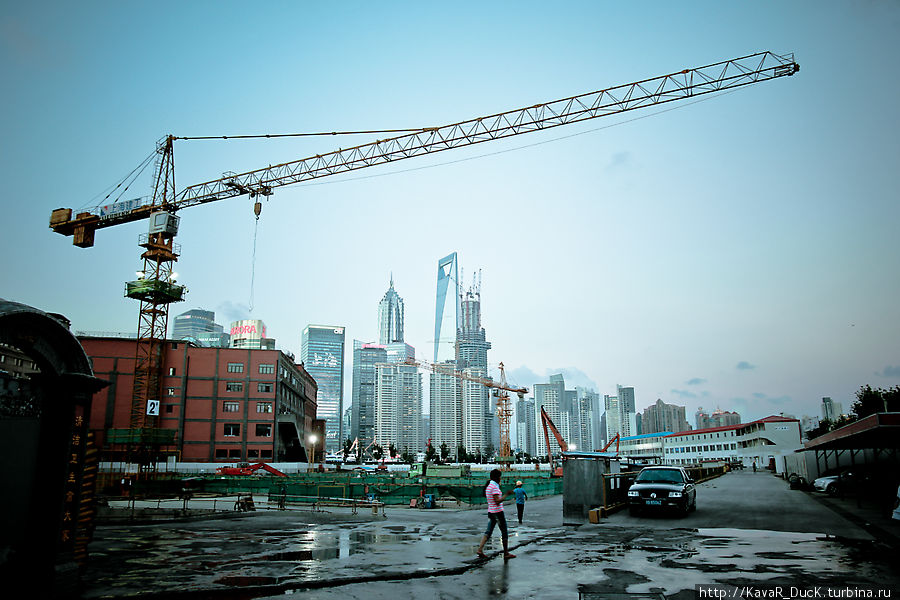 Скоро здесь будет огромный небоскрёб Шанхай, Китай