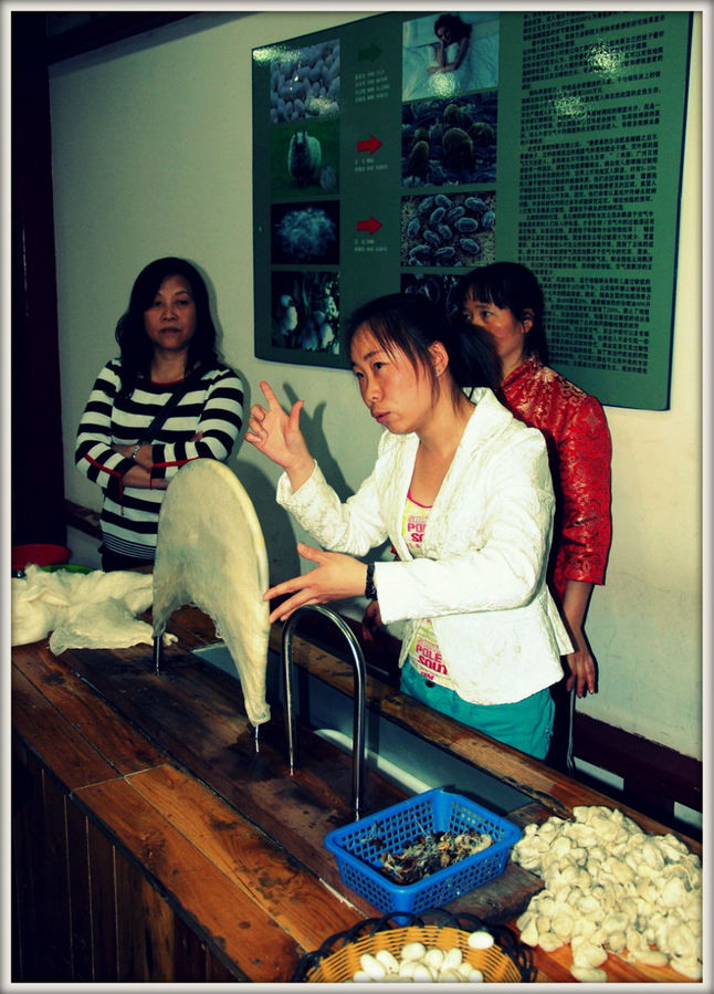 Манекены шелковой фабрики Пекин, Китай