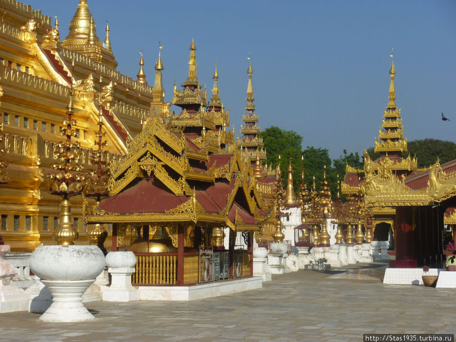 Баган. Пагода Швезигон.Храмы тэзауны. Баган, Мьянма