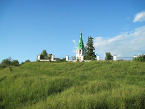 Церковь Введения во храм Пресвятой Богородицы. Вид с берега Волги