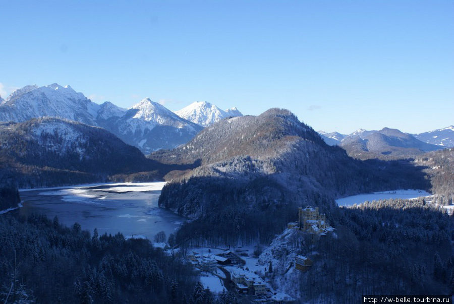 Вид на озера Альпзее и Шв