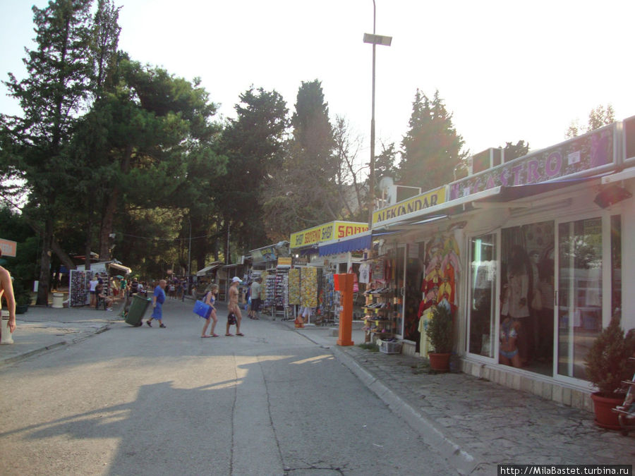 Главная туристическая улица Область Будва, Черногория