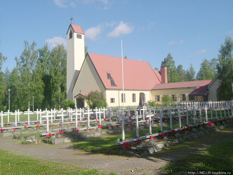 Кирча в поселке Салми Турку, Финляндия