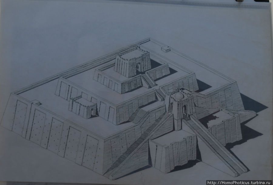 зиккурат Ур-Намму — реконструкция Ур античный город, Ирак