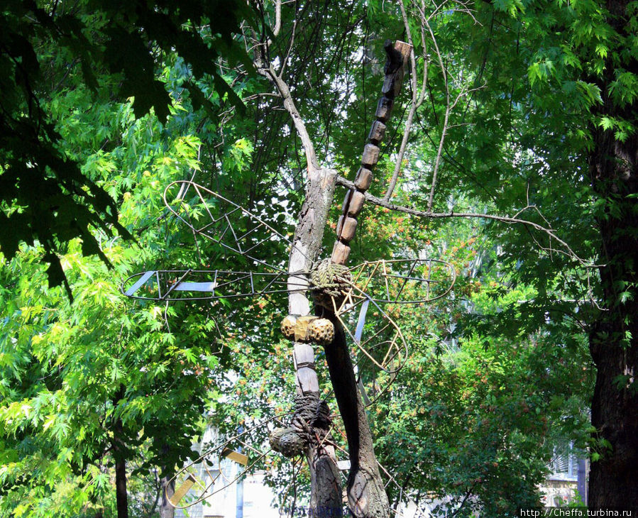 ..и двух стрекоз на дереве. Киев, Украина