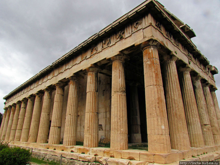 Руины древней Агоры и храм Гефеста Афины, Греция