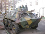 А вот эта машина и в Приднестровье успела побывать! И с далеко не дружеским визитом!