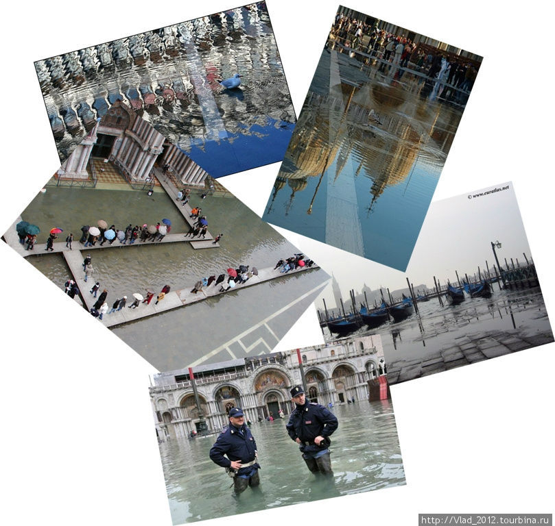 Аква Альта - высокая вода Венеции. Венеция, Италия