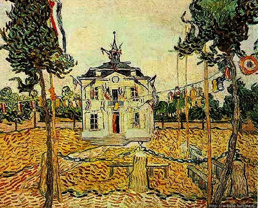 Ратуша Овера, Ван Гог, 14 июля 1890г Овер-сюр-Уаз, Франция