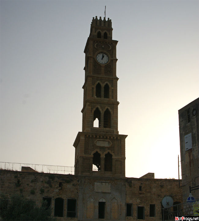 Башня с часами на постоялом дворе Акко, Израиль