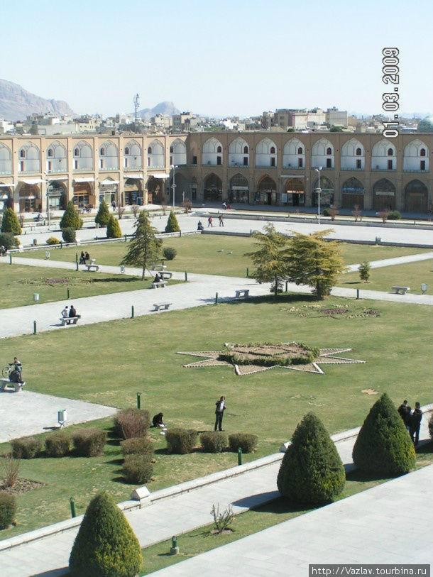 Над местностью Исфахан, Иран