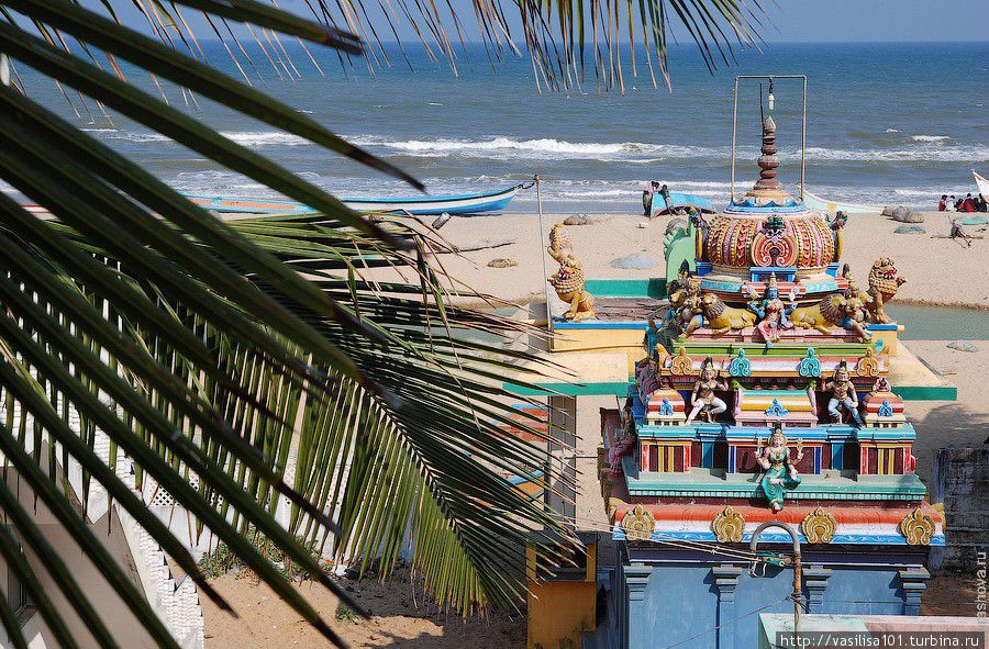 Вид из отеля Мамаллапурам, Индия