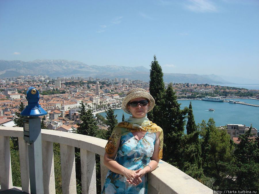 Вид на Сплит с первой смотровой площадки Сплит, Хорватия