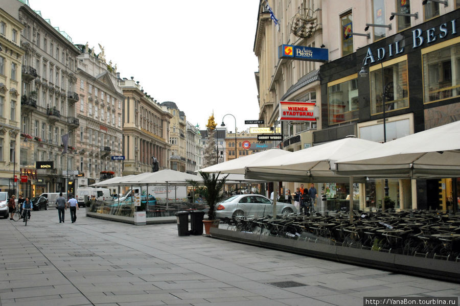 Улица Грабен — одна из наиболее известных улиц Вены. Здесь расположены самые элитные бутики. Я бы сказала, что название улицы говорящее само за себя ) Но переводится она на русский как Ров. Вена, Австрия