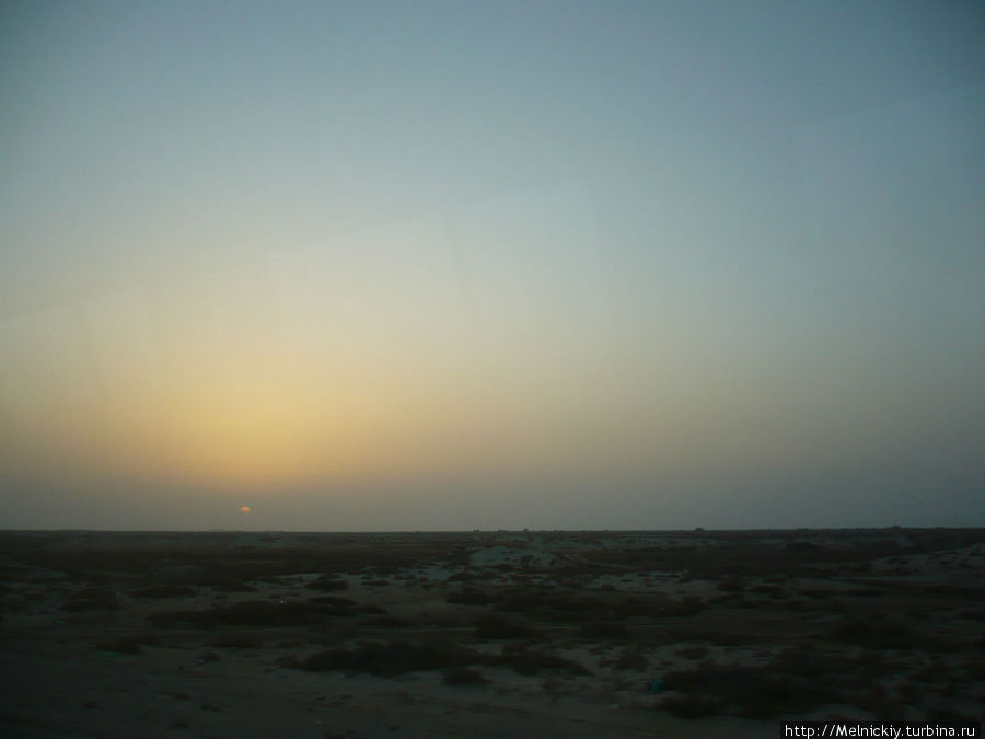 Закат в Персидском заливе Умм-эль-Кувейн, ОАЭ
