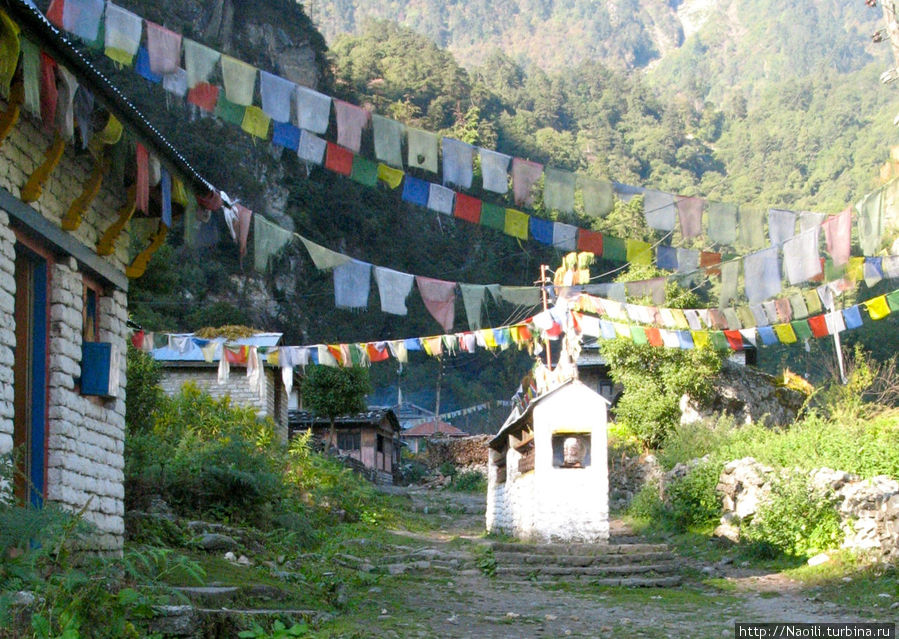 Багарчxап — спрятанная в горах деревня тибетского буддизма Багарчхап, Непал