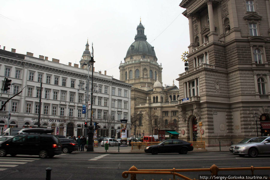 Столица Венгрии в зимней дымке Будапешт, Венгрия