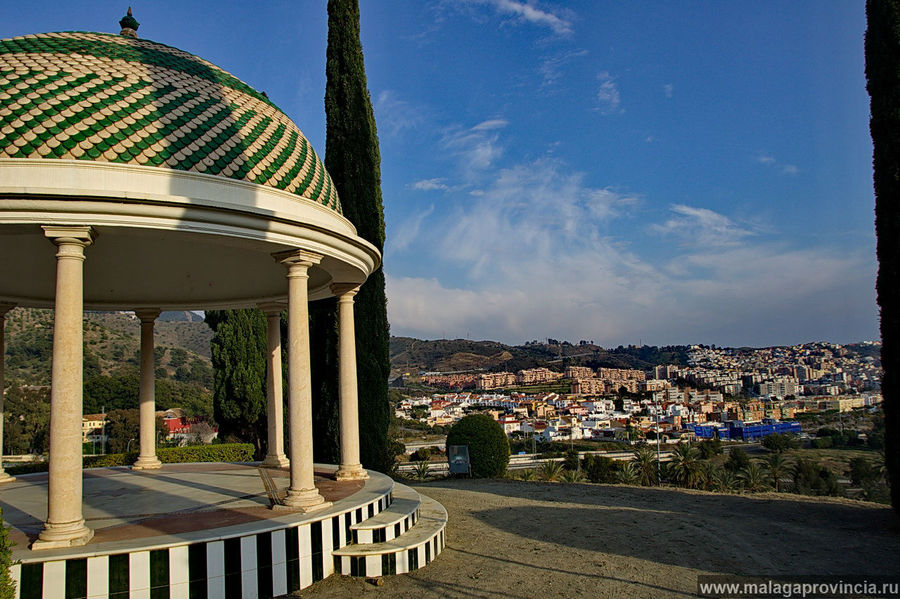 Вид со со смотровой  площадки Малага, Испания