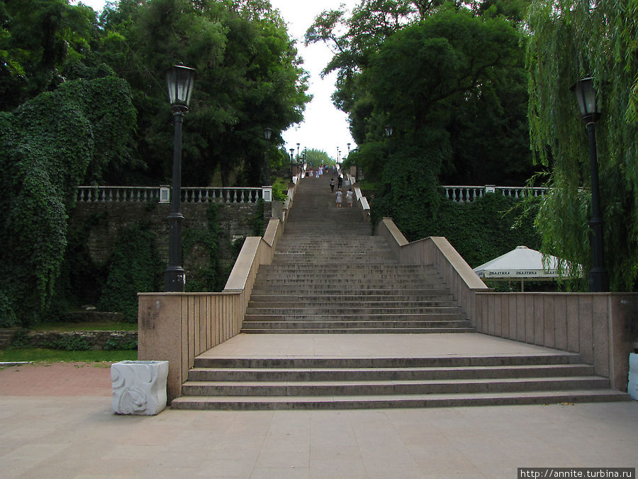 Каменная лестница, вид с Пушкинской набережной. Таганрог, Россия
