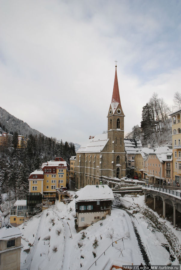 Католики и протестанты в горах Австрии Бад-Гаштайн, Австрия