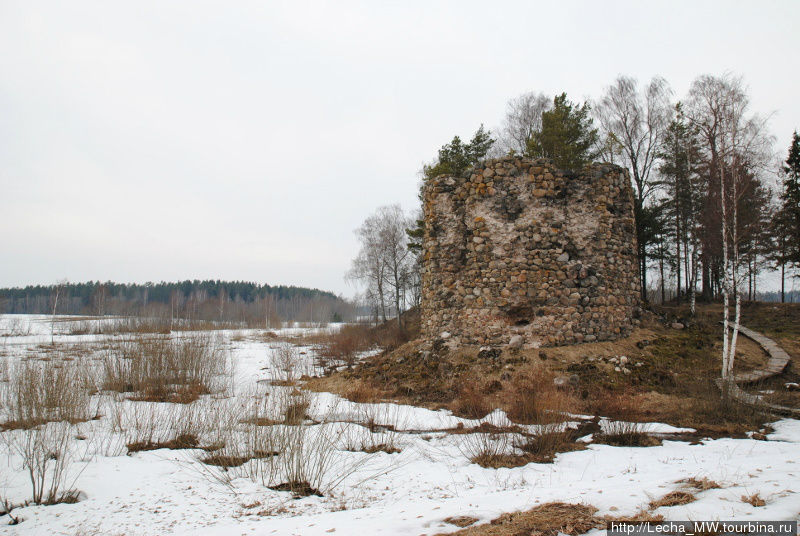Развалины замка Розула Алуксне, Латвия