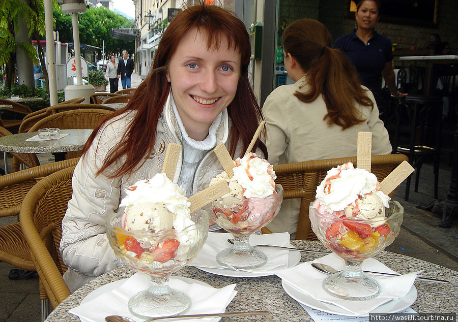 В Баден-Бадене готовят очень вкусное мороженое! Баден-Баден, Германия