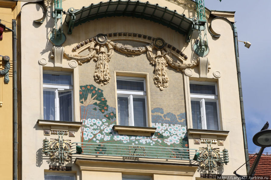 Деталь отеля Меран Прага, Чехия
