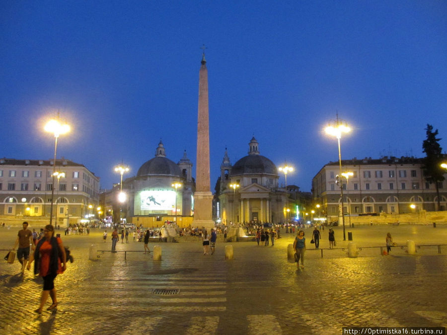 Piazza del Popolo Рим, Италия