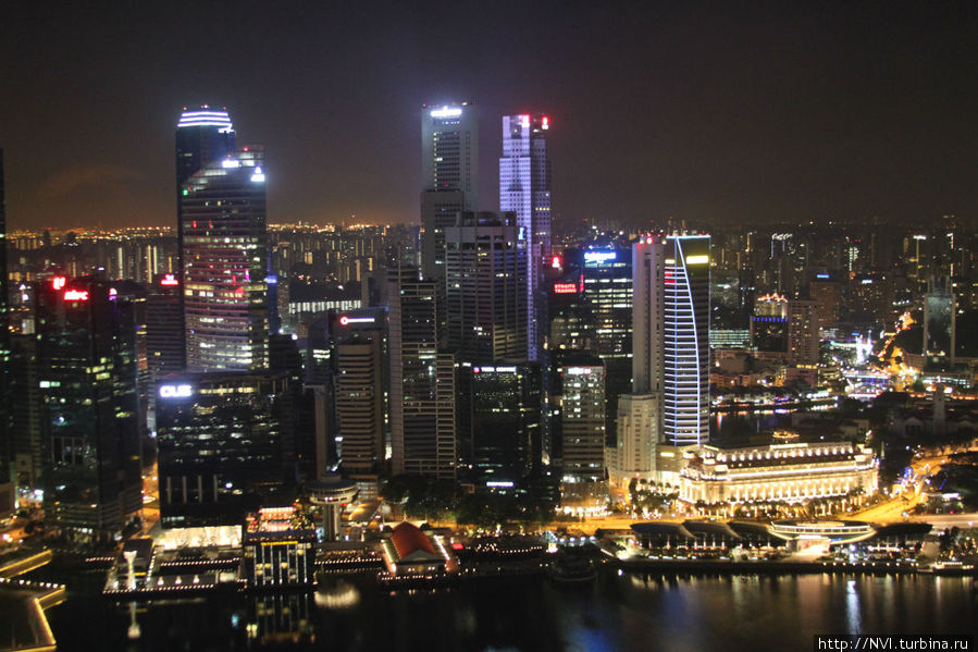 Вид на деловой центр с 200-метровой высоты. Сингапур (город-государство)