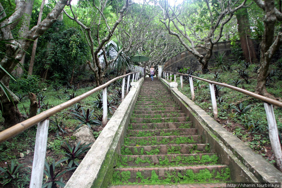 Лестница на холм Пуси Луанг-Прабанг, Лаос