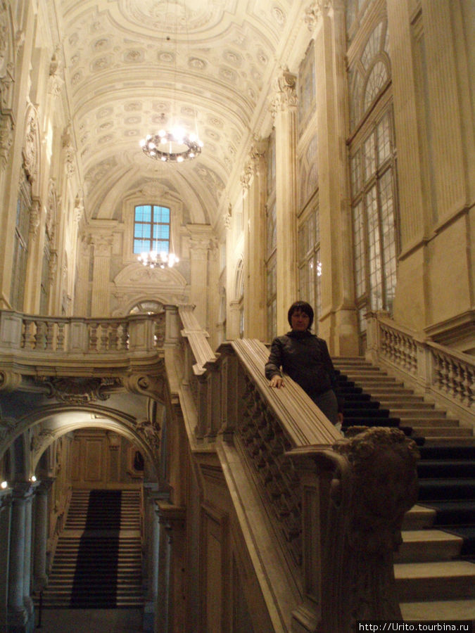 Внутренний интерьер Палаццо — Мадама. Турин, Италия